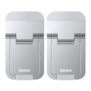Baseus Laptop Stand Alloy Notebook Kickstand Foldable Convenient Height Adjustable Mini Compact Desktop Computer Holder 2PCS/SET