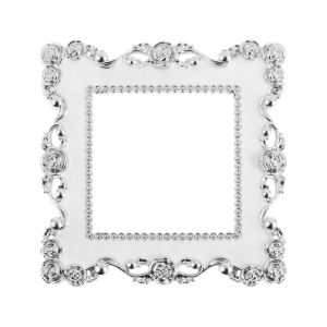 K9SEQ Rose Edge Single and Double Resin Light Switch Cover Home Decor Surround Socket Frame Wall Sticker