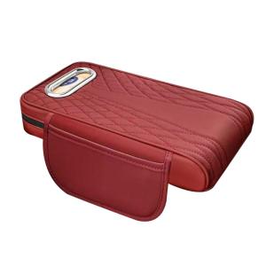 Leather Car Armrest Cushions Versatile Automotive Armrest Booster Pad for Improved Driving Experience & Arm Support