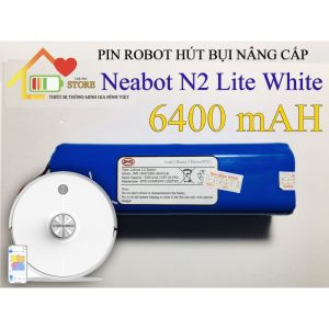 PIN ROBOT HÚT BỤI NEABOT N2 LITE WHITE NÂNG CẤP CHÍNH HÃNG ( PIN LG DUNG LƯỢNG CAO 7000 mAH )