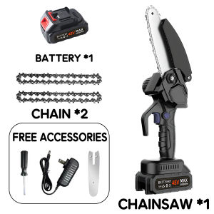 Electric Chainsaw Brushless Rechargeable Handheld 6 Inches Portable Electric Saw