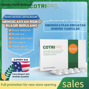 Kapsul Buasir Tablets CotriPro Kecut Buasir Mengurangkan Risiko Buasir Berulang Meningkatkan Kekuatan Dinding Vena