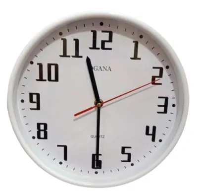 Jam Dinding Putih Polos Diameter 30 Cm – Jam OGANA PAKING AMAN / Jam Dinding BESAR Jam Dinding Quartz Hiasan Dinding Jam Dinding Polos - Jam Dinding Analog