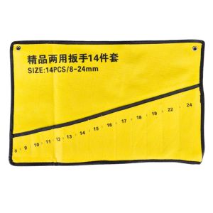 ซองผ้าใส่ประแจ ซองใส่ประแจแหวนข้างปากตาย ซองประแจ  มีให้เลือก 14 ช่อง และ 15 ช่อง