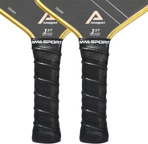 AMASPORT Pickleball Paddle Grip Tape Perforated Embossed Moisture Wicking Tacky Surface - Anti-Slip Ridge