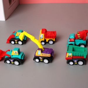 6pcs Car Model Toy Pull Back Car Toys Mobile Vehicle Fire Truck Taxi Model Kid Mini Cars Boy Toys