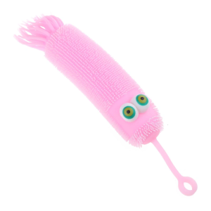 Lovely Luminous Caterpillars Toy Lighting Air-Filled Squeeze Toy Stress Relief Toy Present Color Random