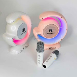 Loa Karaoke Nghe Nhạc Bluetooth YS110 - Tặng Kèm 2 Micro Không Dây Hỗ Trợ Kết Nối Bluetooth. AUX. Khe Cắm Thẻ Nhớ TF Thiết Kế Xinh Xắn Decor Trang Trí Cực Đẹp