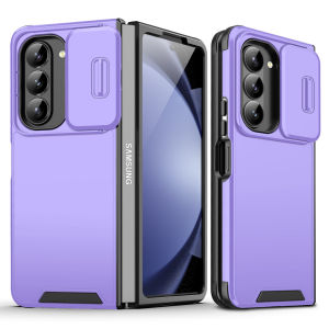 Samsung Z Fold5สไลด์เกราะปลอกกันกระแทก5G ปลอกสำหรับ Samsung Galaxy Z Fold 5 4 ZFold5 ZFold4กล้องเลื่อนกันกระแทกฝาหลังป้องกันเลนส์เคสโทรศัพท์