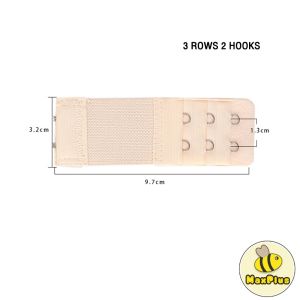MaxPlus Ladies Elastic Bra Extender Extension Strap 2/3/4 Hooks