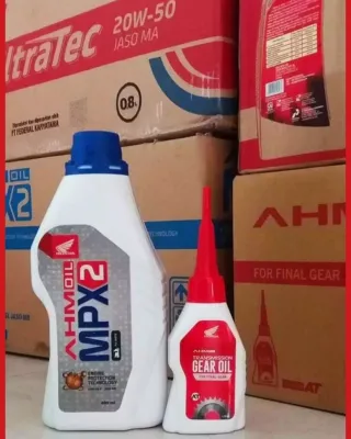 Oli Mpx 2 + Oli Gear Sepaket 2 produk khusus Honda Matic Vario Beat Scoopy Spacy dll.