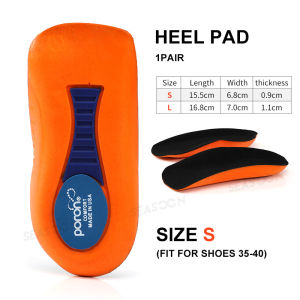Orthopedic Poron Gel Insoles for Flat Feet Arch Support Insoles Heel Pain Relief Shoes Insert Cushion Shoe Pads for Men and Women Free Cutting1Pair