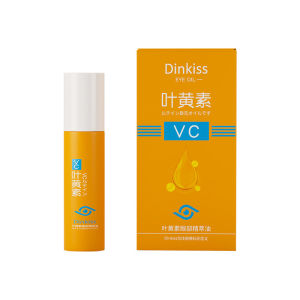Dinkiss Lutein Eye Serum Dark Circles Puffiness Treatment Anti-Aging Hydrating Brightening Under Eye Cream Reduces Wrinkles and Bags