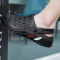 TRSOYE 2024 Summer Hole Shoes Men Sandals Fashion Non-slip Outer Wear Thick-soled Big Size 46 47. 