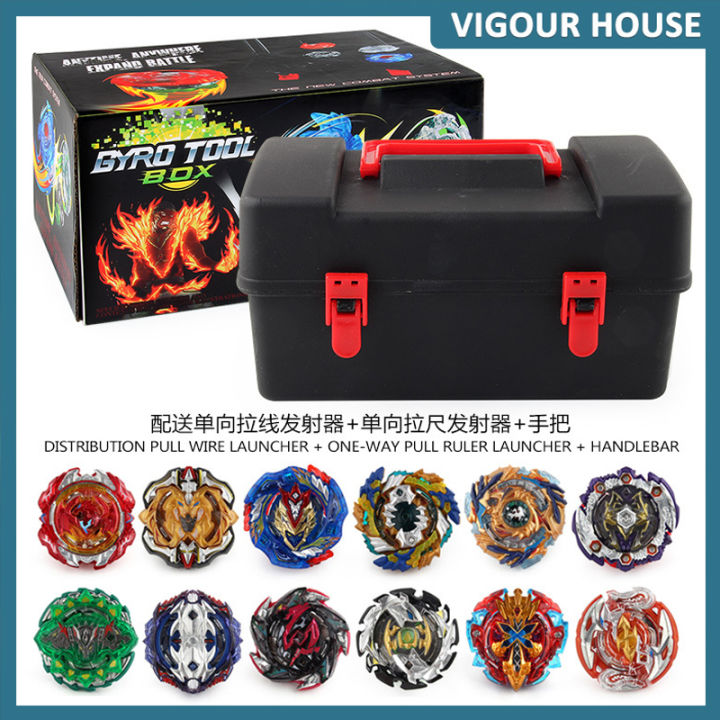 4/12Pcs Beyblade Burst Spinning Tops launcher Gyro Toy Set Battle Gyro