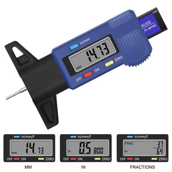 Car Tread Depth Tester Tread Depth Measuring Tool Electronic Digital ...