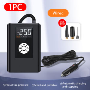 Portable Car Air Compressor Hand-take Electric Tire Inflator Rechargeable Digital 150PSI Auto Air Pump for Car Motorcycle