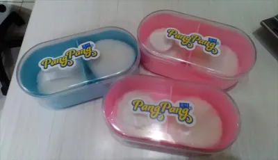 Tempat Bedak Isi 2 / Powder Case Pang Pang 2 Puff