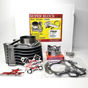 BLOK PISTON 54.50 BRT BEAT SCOOPY SPACY KARBU KARBURATOR 130cc