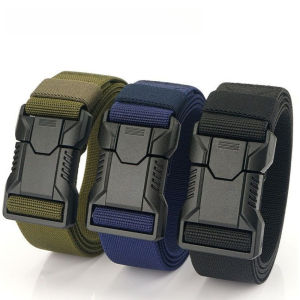 120 Cm Nylon Woven Belts Plastic Belt Buckle Durable Fastening of Clasp