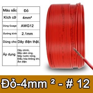 Dây Điện Mềm BVR Cỡ #12 #14 #16 Chất Liệu Đồng Bọc Nhôm Dây Đa Sợi Chống Cháy Cuộn 100m 50m 20m Linh Hoạt