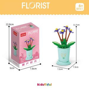 Mainan Bunga DIY Flower Block Zodiak Cina Pot Tanaman Buket Blok Bangunan Mainan Block Bricks Mini Mainan Edukatif Balok Mainan Anak Perempuan Mainan Edukasi