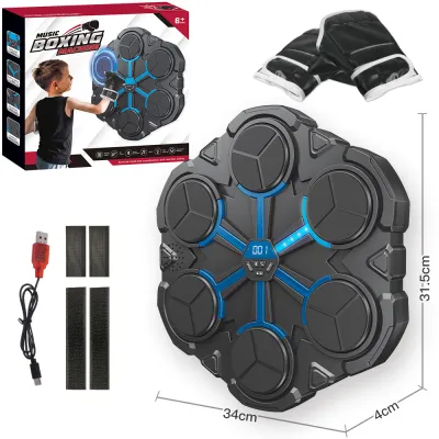 New Smart Music Boxing Machine Digital Boxing Response Target Beat Rhythm Wall Target Hanging Smart Sandbag Training Equipment basic model children/adult
