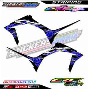 STRIPING VARIASI HONDA CRF 150 L HOTWHEELS STYLE / STICKER LIST VARIASI MOTOR CRF 150 L