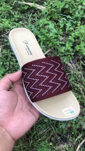 Sandal slop wanita bahan rajut import Sandal selop cewek rajut sandal wanita famore kekinian