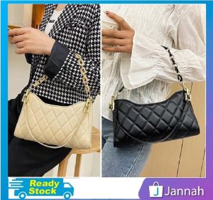 Jannah Beg Tangan Wanita Bahu Jinjing Silang ( Chain Beam Travel Dinner Office Tote Sling Bag Shoulder Women Handbag ) 6Y2