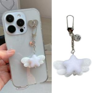 Phong cách cánh thiên thần sao Móc treo chìa khóa cho những người đam mê thời trang xách tay Charm Gắn Túi phụ kiện Hàn Quốc lấy cảm hứng