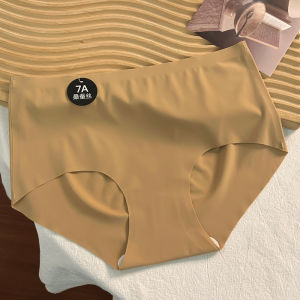 YOLO 7A Mulberry Silk Ice Silk Underwear for Womens Milk Skin Panties Maillard Breathable Seamless Briefs Summer