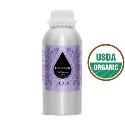 (Chai Lớn 500ml/1000ml) Tinh Dầu Oải Hương Lavender Essential Oil Heber Natural Life 100% Thiên Nhiên Nguyên Chất Cao Cấp Xông Thơm Phòng