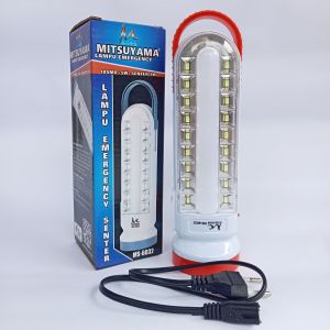 LAMPU SENTER EMERGENCY LED CHARGER CAHAYA PUTIH TERANG TAHAN LAMA