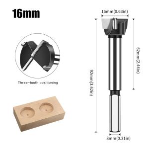 LITTLEX 12-22mm Đầu khoan bản lề Hợp Cacbua vonfram mũi khoan Ba răng Dao cắt gỗ