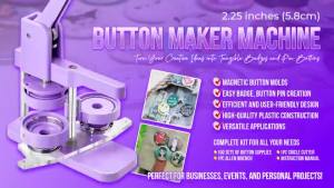 on Pin Press Maker Machine Set 58mm DIY on Press Hand Punch Machine