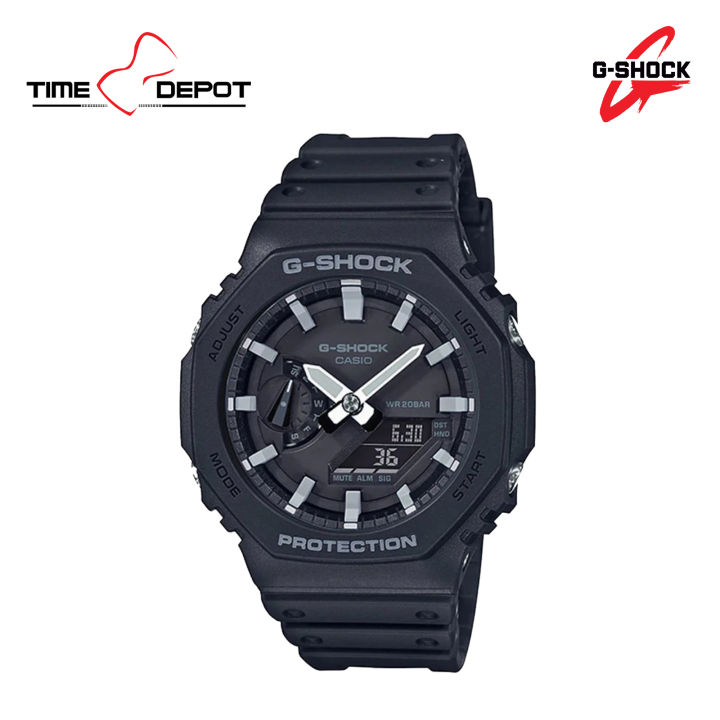 Casio G-Shock GA-2100-1ADR Analog-Digital Black Resin Strap Watch For Men  Lazada PH