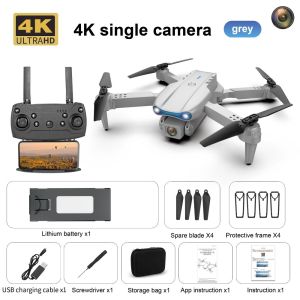 LYMEDIA Single/Dual Mini Drone WiFi FPV Wide-Angle E88 E99 HD Altitude Hold Foldable Quadcopter 4K HD Camera Kids Adults Gift Toy