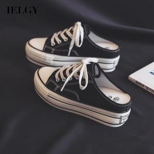IELGY breathable womens canvas shoes without heel