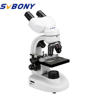 SVBONY SV605 กล้องจุลทรรศน์ 80X-1600X Binocular Microscope แหล่งจ่ายไฟคู่ พร้อมอุปกรณ์เสริม เหมาะสำหรับห้องปฏิบัติการและนักศึกษา