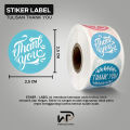 Stiker label kemasan | 500 PCS (1 Roll) Stiker Label Thank You For Your Order | Stiker Label Kemasan | Sticker Thank You | Stiker Label Makanan | Stiker Kemasan 2,5 cm 1 Roll. 