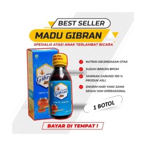 Madu Gibran Hi brain Asli Bpom Madu anak sehat Madu Anak Pintar Madu Gibran Termurah Madu Gibran Atasi Stunting dan Speach Delay atau telat bicara Madu Gibran Penambah Nafsu makan Madu gibran Meningkatkan Sistem daya Tahan Tubuh Anak Paket 1 botol cOD