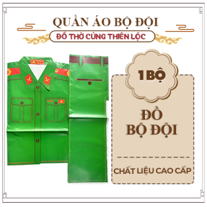 Mẫu Mới - Quần Áo Bộ Đội Chiến Sĩ Cao Cấp - Đồ Thờ Cúng Thiên Lộc