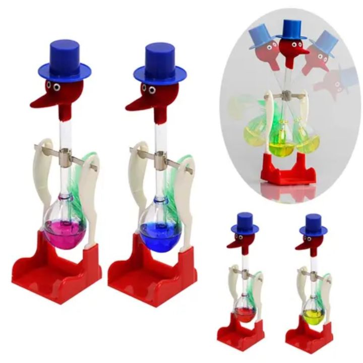 YTRYTWE Transparent Drinking Bird Non-Stop Perpetual Motion Glass Lucky ...