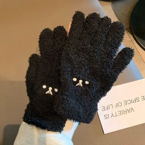 Warm Gloves Padded Warm Fall/winter Gloves Fashion Soft Protect Against the Cold Split Finger