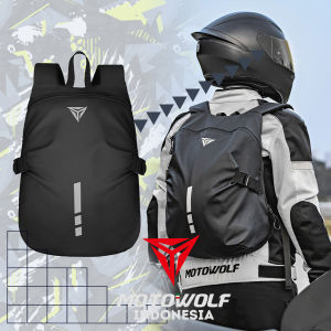 Motowolf Tas Helm Motor Multifungsi Anti Air Double Resleting 0726