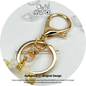 【OwniCrystos】Evil Eye All-In-One Seven Star for Protection Natural crystal bag charm keychain