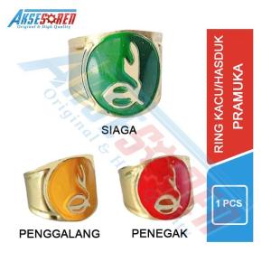 Ring Kacu Pramuka [Penegak/Penggalang/Siaga] / Pin Hasduk Pramuka / Ring Dasi Pramuka Laki-laki Dan Perempuan / Ring Kacu Pramuka Merah Hijau Kuning / Perlengakapan Pramuka
