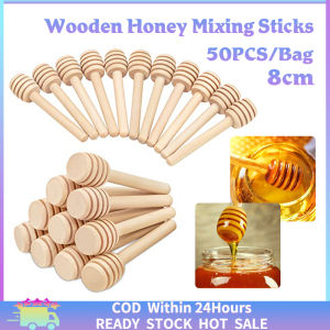[Fast Delivery] 50Pcs Wood Honey Sticks Mini 3 Inch Honey Dipper Sticks Honey Stirrer For Coffee Milk Tea Kitchen Tools