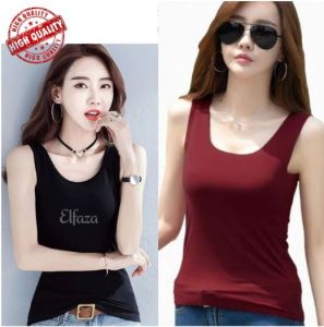 Tanktop wanita tali lebar sportswear singlet olahraga Senam premium